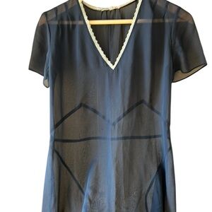 Armand Ventilo Sz 40 (Sz M US) Sheer Silk Midi Maxi Dress